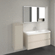 wall-mounted storage cabinet / contemporary / bathroom / gray