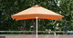square parasol / cotton / polyester / canvas