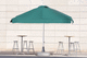 canvas parasol / acrylic / aluminum / for restaurants