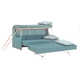 sofa bed / contemporary / fabric / with armrests