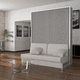 sofa bed / contemporary / metal / with armrests