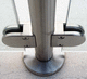 inox glass clamp / for railing / for panels