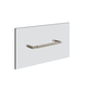 1-bar towel rack / wall-mounted / metal / polished