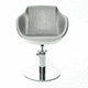 contemporary beauty salon chair / fabric / aluminum / with hydraulic pump