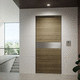 acoustic door / entry / sheet steel / galvanised steel