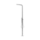 outdoor shower column / stainless steel / on foot / contemporary