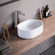 countertop washbasin / Solid Surface / customizable / matte finish