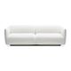 contemporary sofa / white / fabric / 2-person