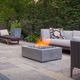 gas fire pit / concrete / square / gray