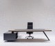 executive desk / contemporary / wooden / metal