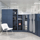 low filing cabinet / tall / wall-mounted / metal