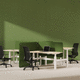 free-standing desk / individual / contemporary / wooden