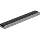 drainage channel with grating / paved / high-performance concrete / metal grate