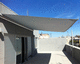UV-resistant shade sail / automatic / roll-up / commercial