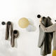 contemporary coat hook / chrome steel / lacquered iron / individual