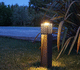 garden bollard light / contemporary / lacquered aluminum / LED