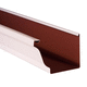 galvanised steel roof gutter / aluminum / rectangular