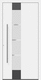 entry door / aluminum / swing / semi-glazed