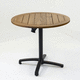 solid wood table top / robinia / larch / commercial