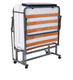 single bed / contemporary / folding / metal