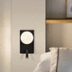 contemporary wall light / indoor / metal / opal