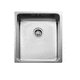 single-bowl kitchen sink / without drainboard / stainless steel / undermount