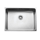 single-bowl kitchen sink / without drainboard / stainless steel / undermount
