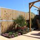 noise barrier with modular panels / bamboo / galvanised steel / steel