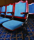 contemporary auditorium seat / indoor / in fire-retardant fabric / beech
