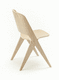 contemporary dining chair / indoor / oak / molded plywood