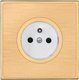 power socket / wall-mounted / recessed / metal