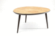 contemporary coffee table / wooden / oval / home