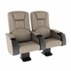 fabric cinema seating / commercial / beige / reclining