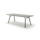 contemporary dining table / oak / MDF / oak base