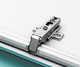 glass door hinge / for furniture / aluminum / contemporary