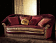 classic sofa / fabric / leather / multi-color