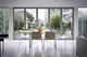 sliding and stacking patio door / aluminum / double-glazed