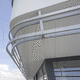 aluminum solar shading / for facade / vertical