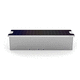 contemporary public bench / galvanised steel / powder-coated steel / stainless steel