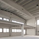 prestressed concrete beam / I / variable-depth / double-pitched roof