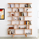 wall-mounted bookcase / contemporary / for domestic use / for small spaces