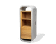 contemporary mini bar cabinet / oak / solid wood / concrete
