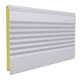 facade sandwich panel / for wall / metal facing / polyurethane PUR core