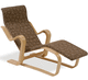 contemporary chaise longue / wooden / brown / by Marcel Breuer