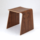 contemporary stool / oak / walnut / birch
