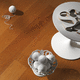engineered parquet floor / matte / floating / strip