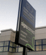 floor-mounted signboard / double-sided / outdoor