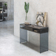 contemporary sideboard table / laminate / glass base / rectangular