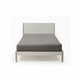 single bed / contemporary / with headboard / oak