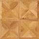 engineered parquet floor / white oak / lacquered / nailed
